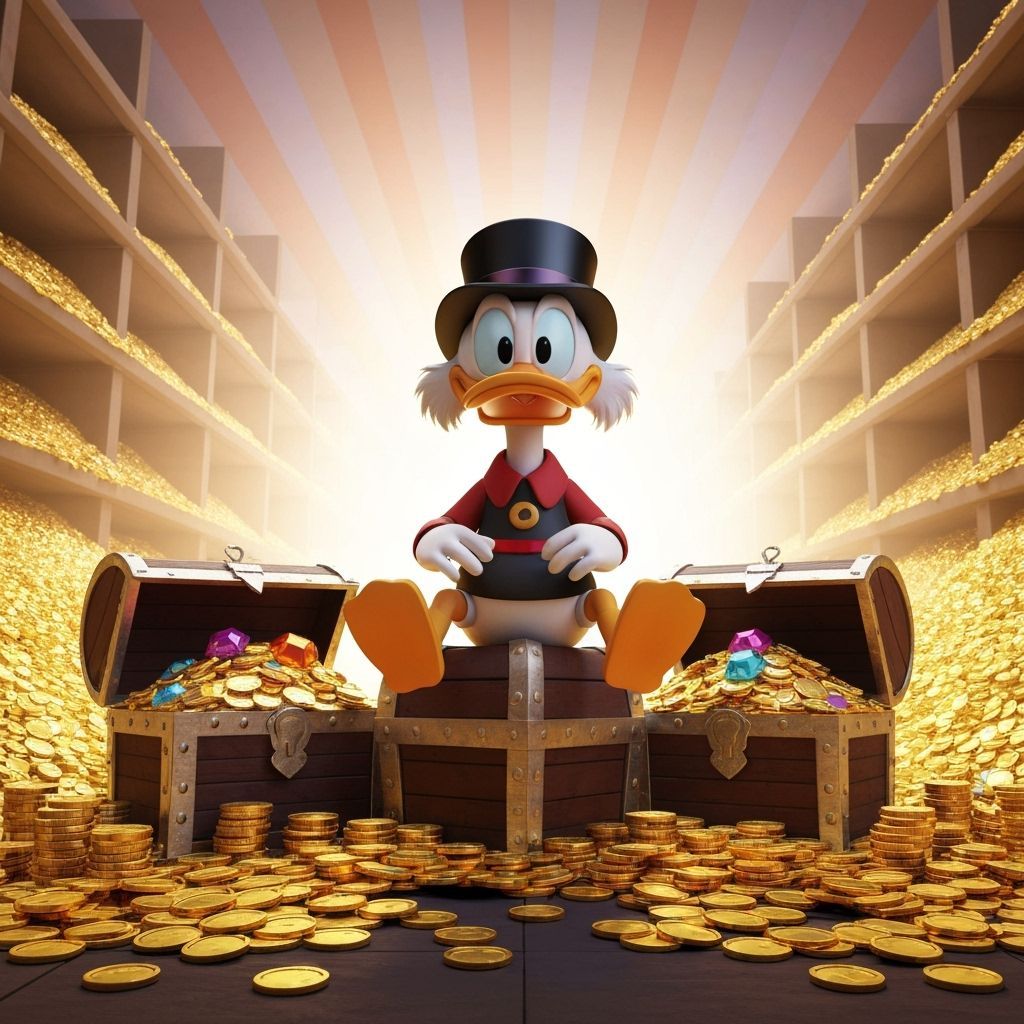 Scrooge McDuck's Treasure Trove: Pixar-Style 3D Art