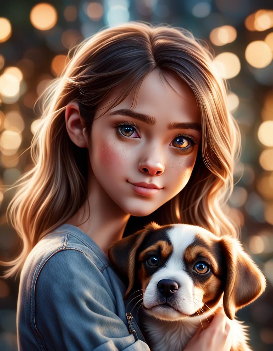 Teen Girl's Heartfelt First Meeting With Puppy