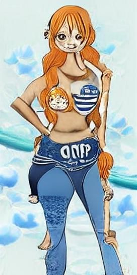 Nami Timeskip One Piece: Anime Style Illustration