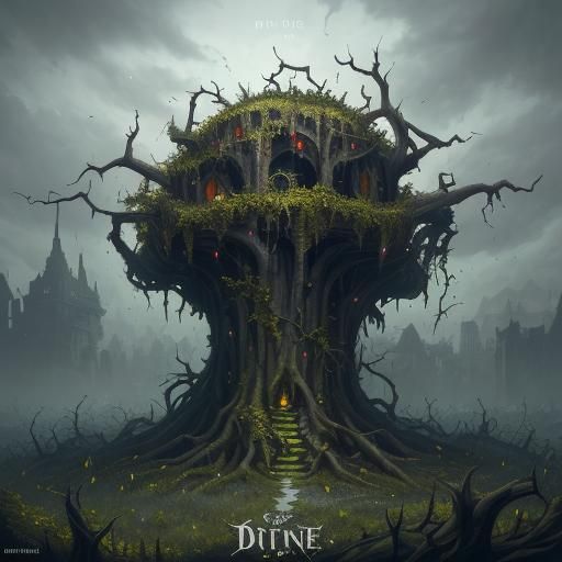 Menacing Blight Vine: Detailed Matte Painting