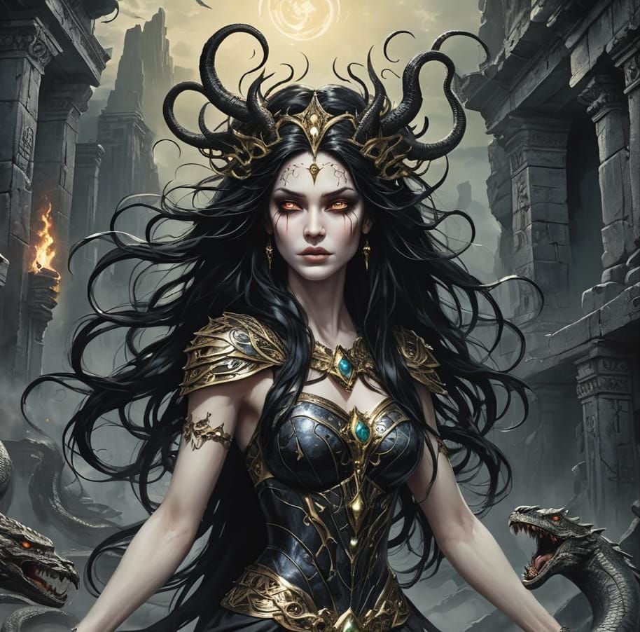 Eris, Goddess of Chaos in 3D Anime Style