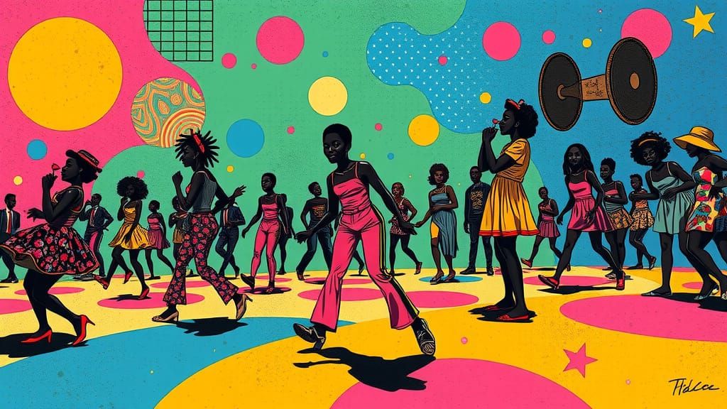 Afrofuturist Pop Art: Dancing Heart, Moving Feet