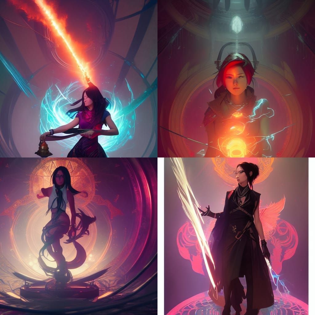 Nico Minoru Creates Magic, Art Nouveau Style