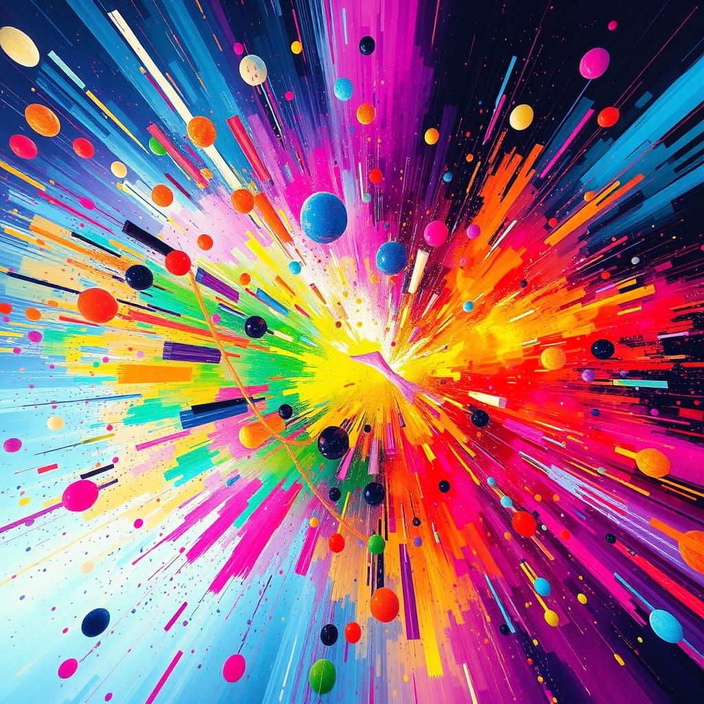 Vibrant Futuristic Dreamscapes in Electric Colors