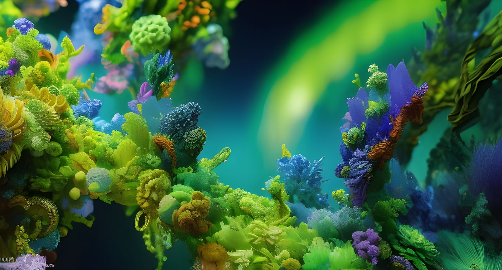 Dynamic Crystal Opalescence in Aetherpunk Style