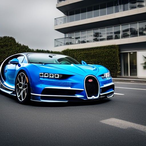 Bugatti Chiron Front View: Professional Car Photography
