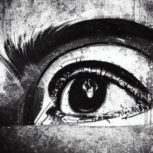 Cyberpunk Goddess in Neon Smog