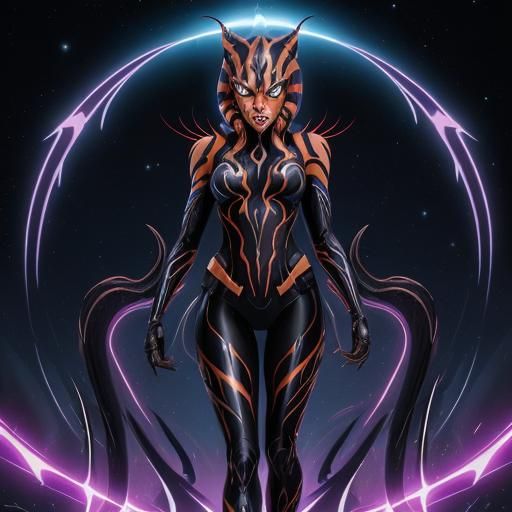 Ahsoka Tano as Venom: Astral Cosmic Illustration