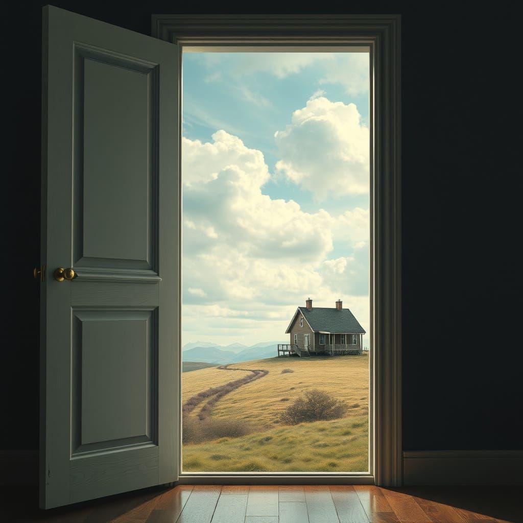 Open Door to Dreamscape: Surreal Digital Art