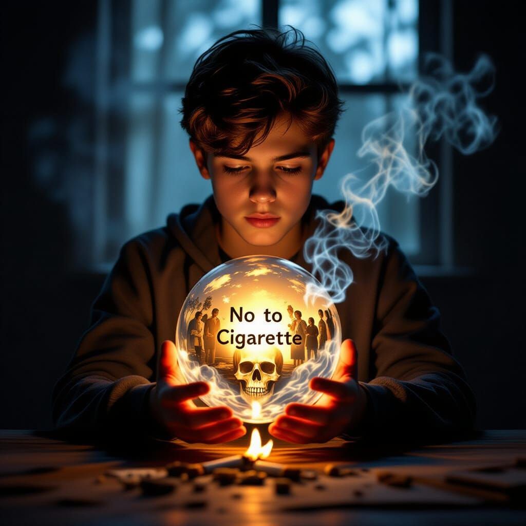 Teenboy Resists Smoking, Protects Life Sphere