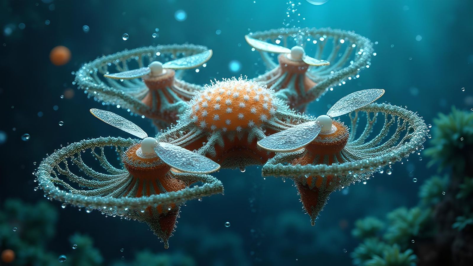 Intricate Fractal Deepsea Immersion in Augmented Style