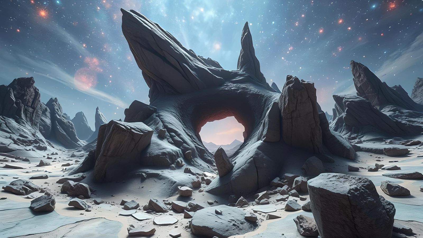 Holographic Landscape: Warped Spacetime and Glitch Art