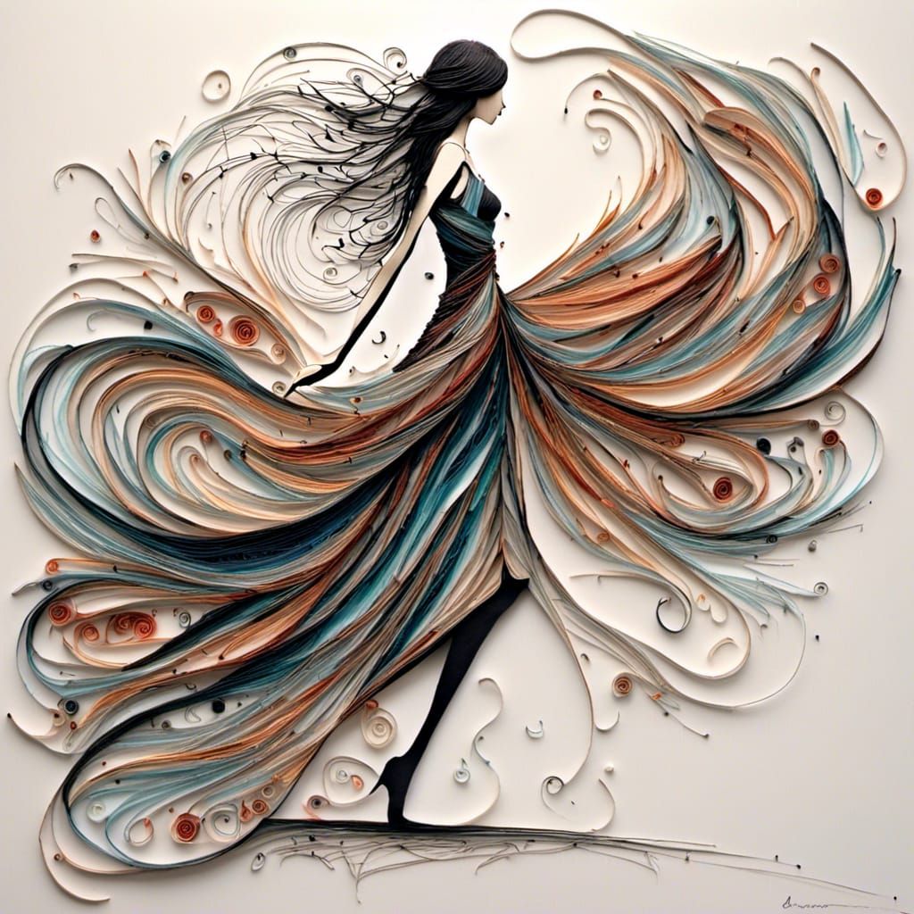 <lora:Umbra:1.0> quilling