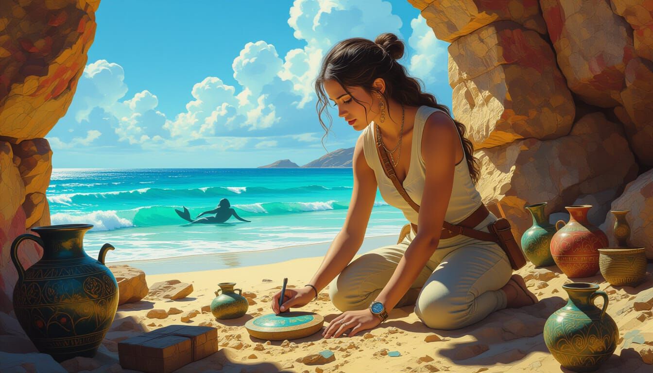 Archeologist Uncovers Mermaid Evidence in Sunlit Dig