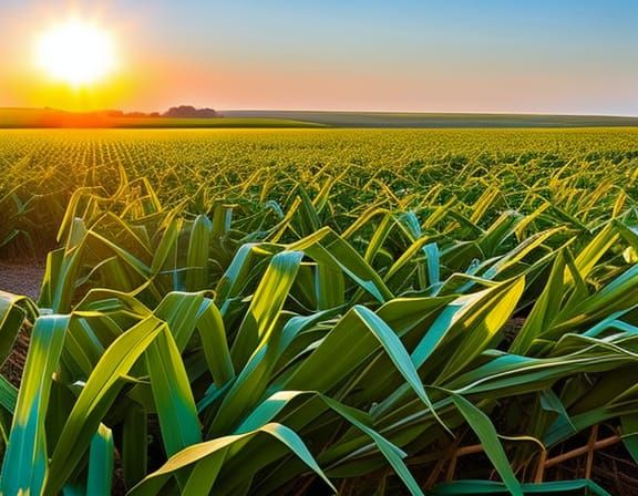 Golden Hour at the Corn Maze