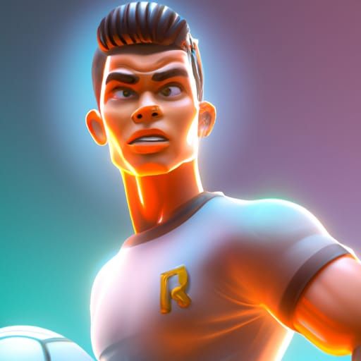 Christiano Ronaldo as 3D Digital Art