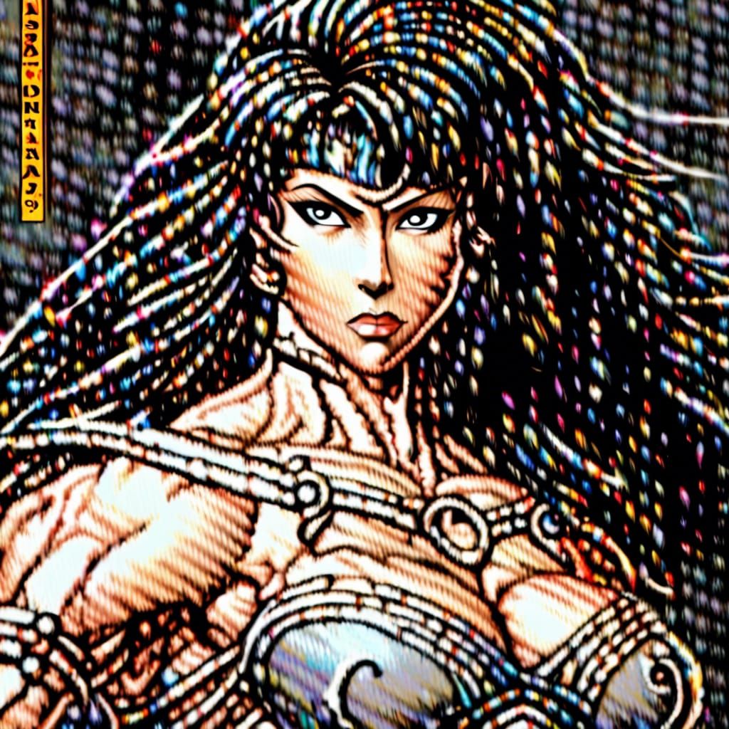 Female Muscle Warrior Goddess in Castlevania Style