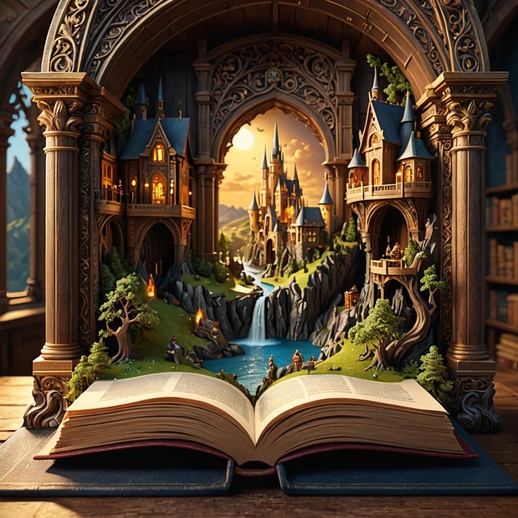 Renaissance Fantasy World Emerges From Pop-Up Book