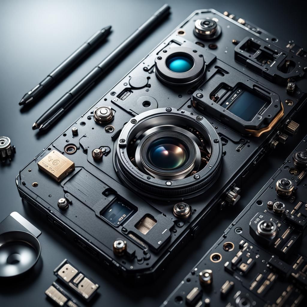 Hyperrealistic High Tech Gadget in Cinematic Style