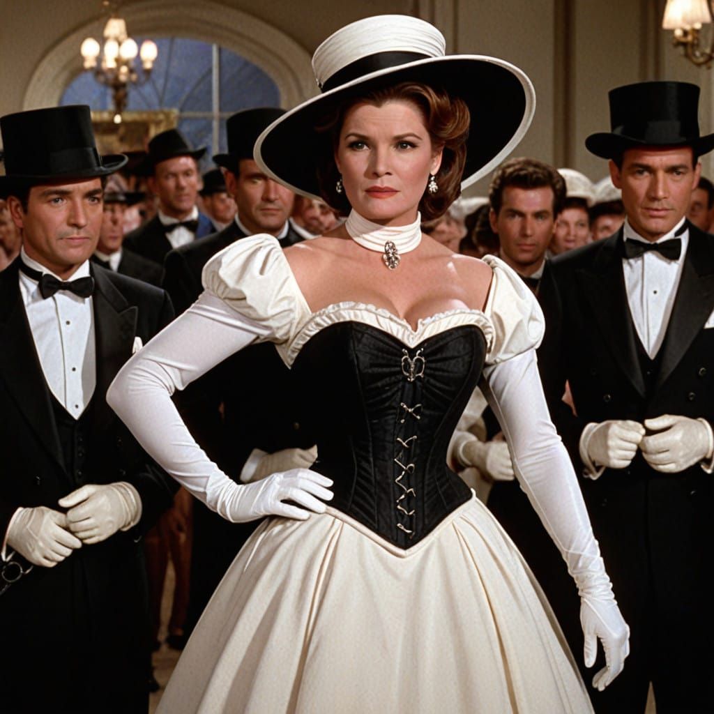 Vintage Star Trek Captain in Elegant 1960s Corset