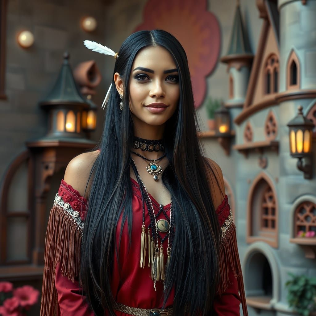 Ashley Callingbull in Whimsical Gothic Fantasy