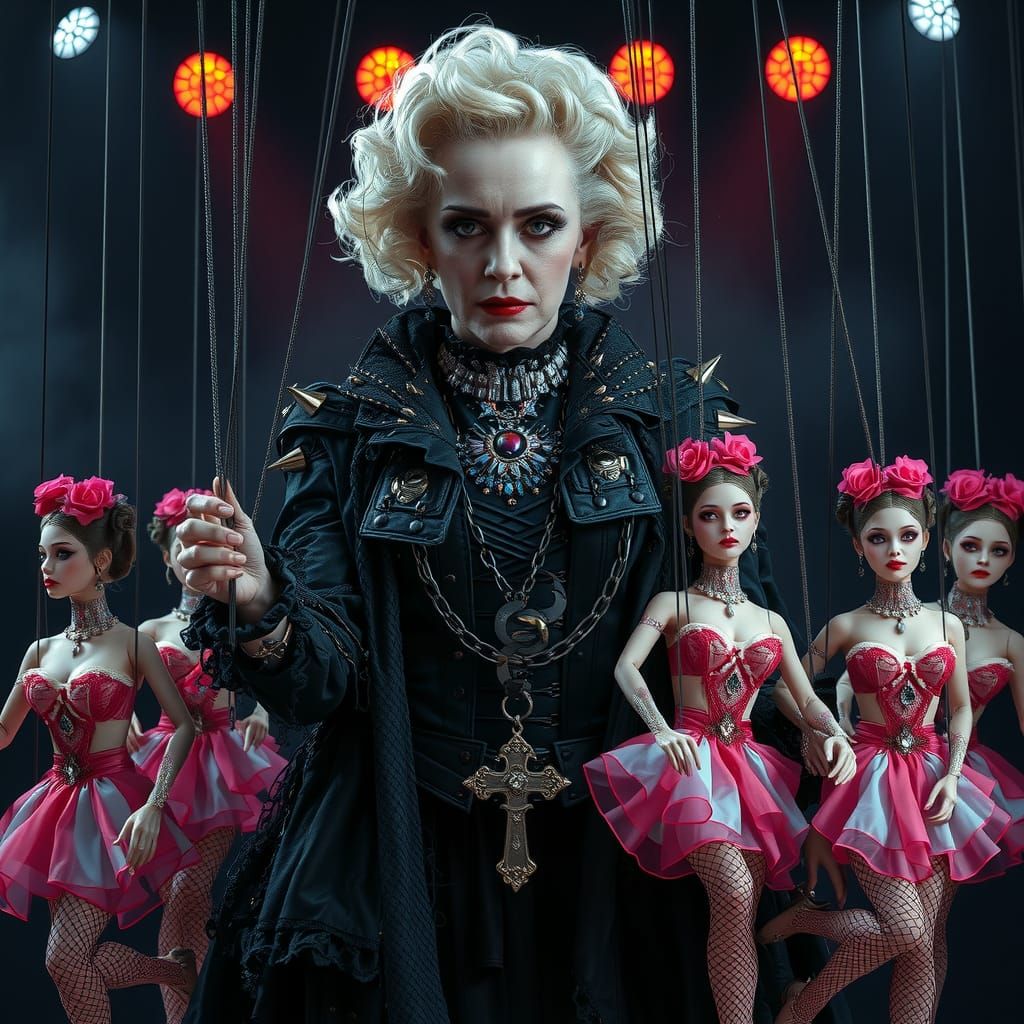 Gothic Madonna as Towering Puppet Master