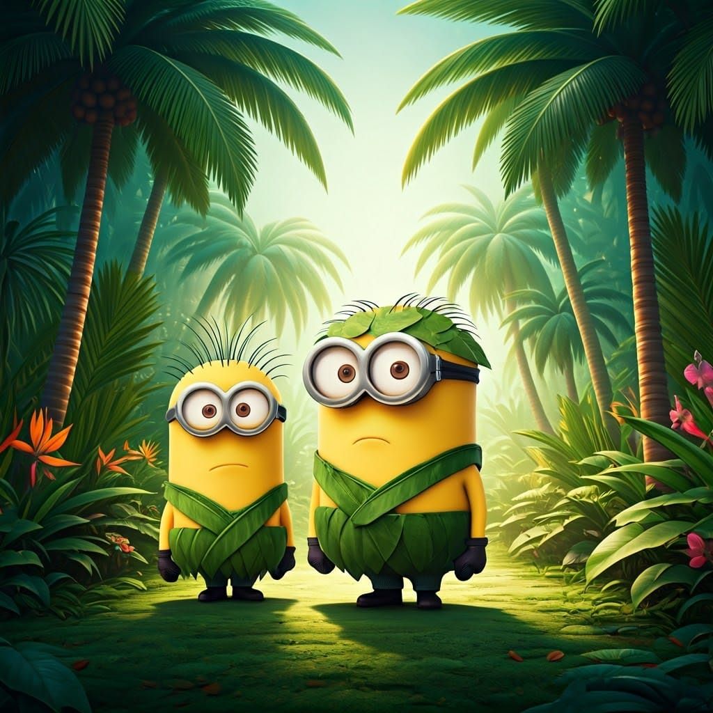 Minions Explore Jungle in Pixar 3D Style