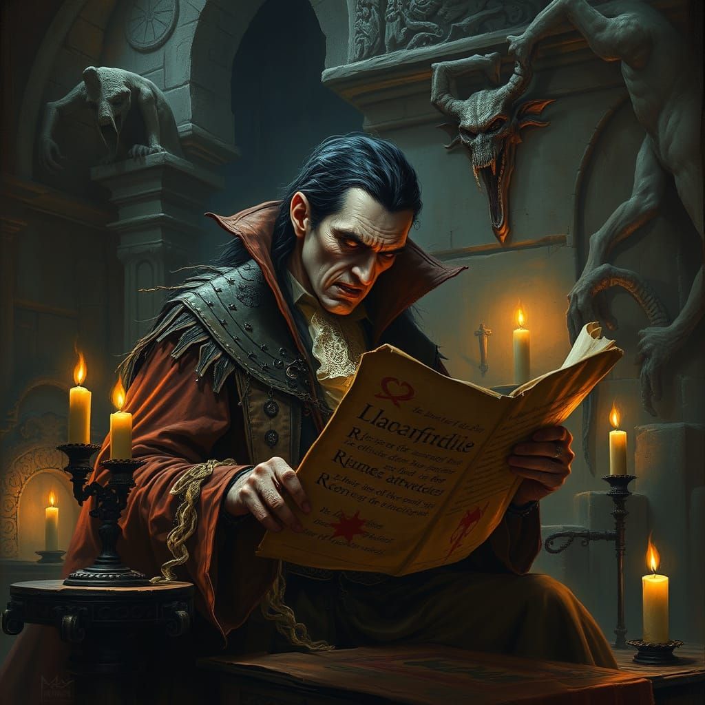 Dark Fantasy Vampire Lord Unveils Ancient Secrets