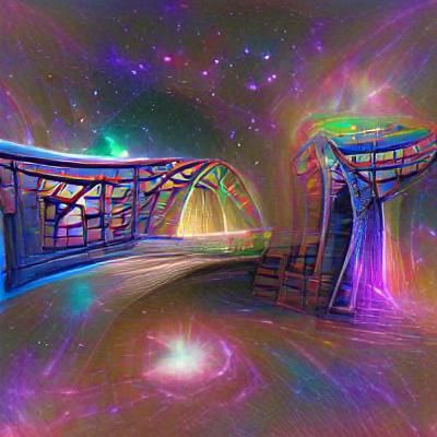 Surreal Bridge Between Worlds