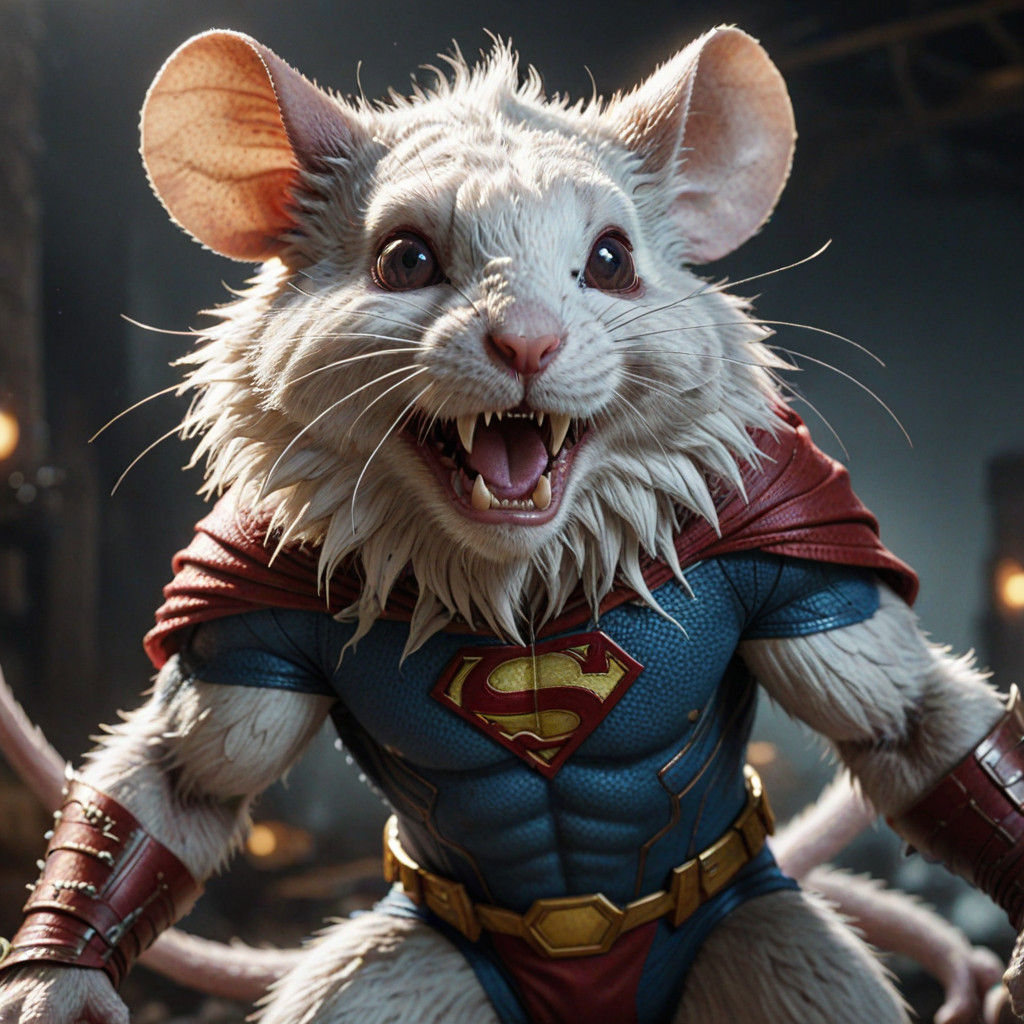 Super Mouse Fights a Colossal Beast in Hyper-Realistic Digit...