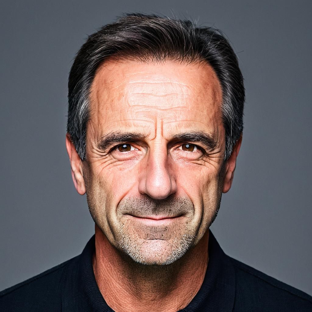 Professional Headshot of Man with Beard in Studio Lighting