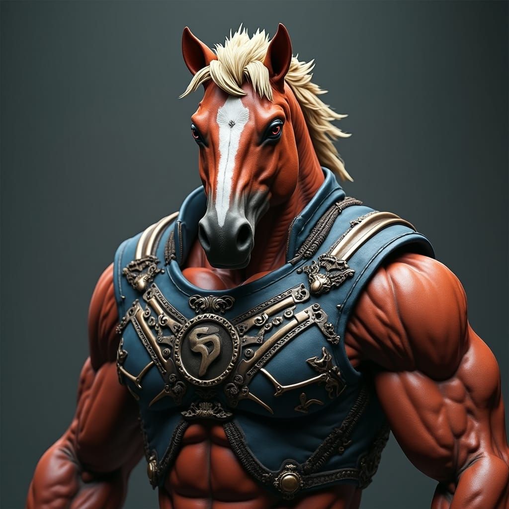 Majestic Horse-Human Hybrid in Detailed Matte Painting