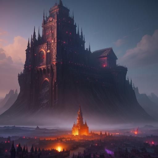 Fantastical Matte Painting in Deep Color