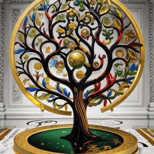 Detailed 3D Tree of Knowledge Rendering