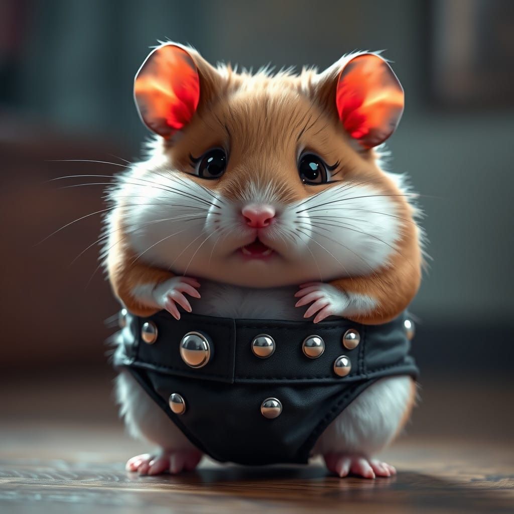 Emo Hamster in Anime Style