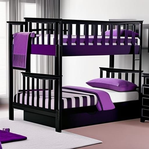 Ethereal gothic purple bunkbeds& with ethereal gothic black ...