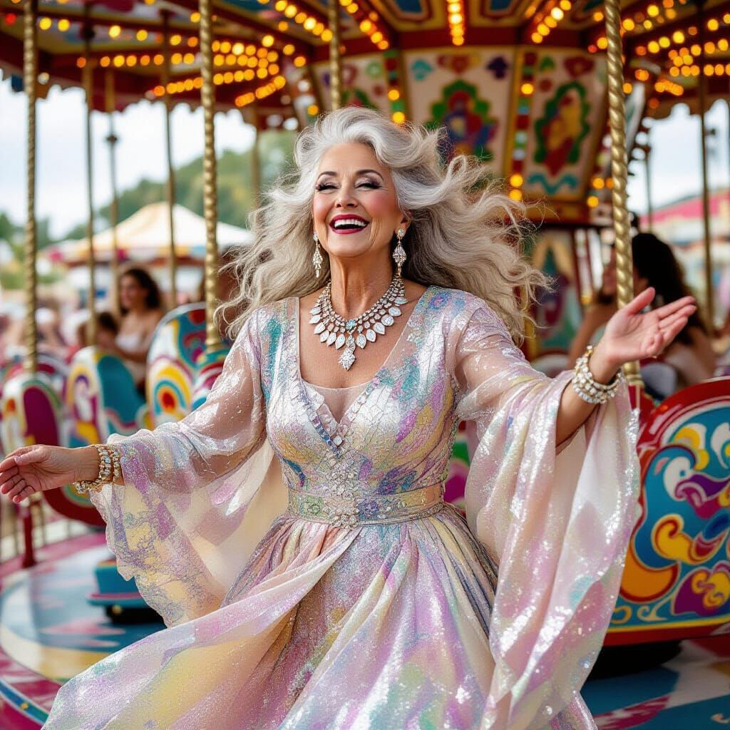 Whimsical Dragon Ride: An Impressionist-Inspired Scene