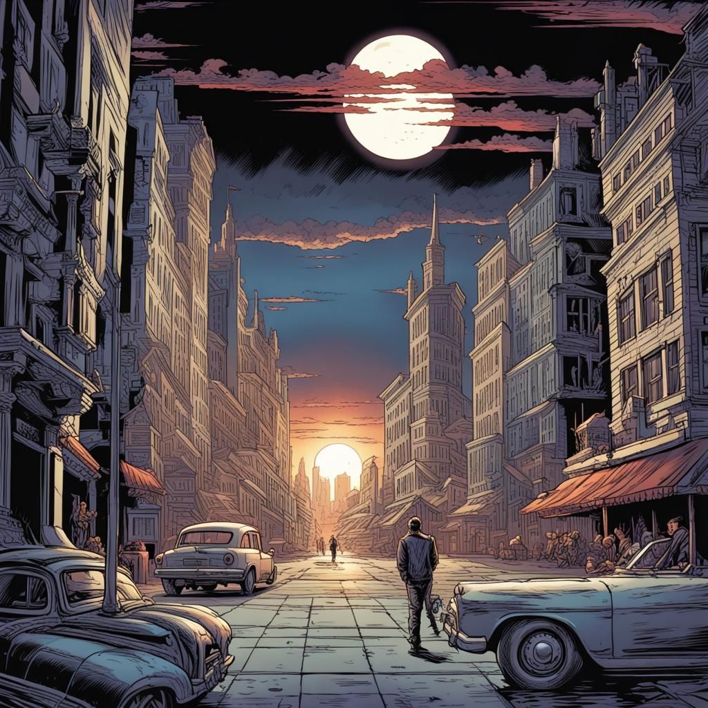 Dynamic Comic Book Art Illustration