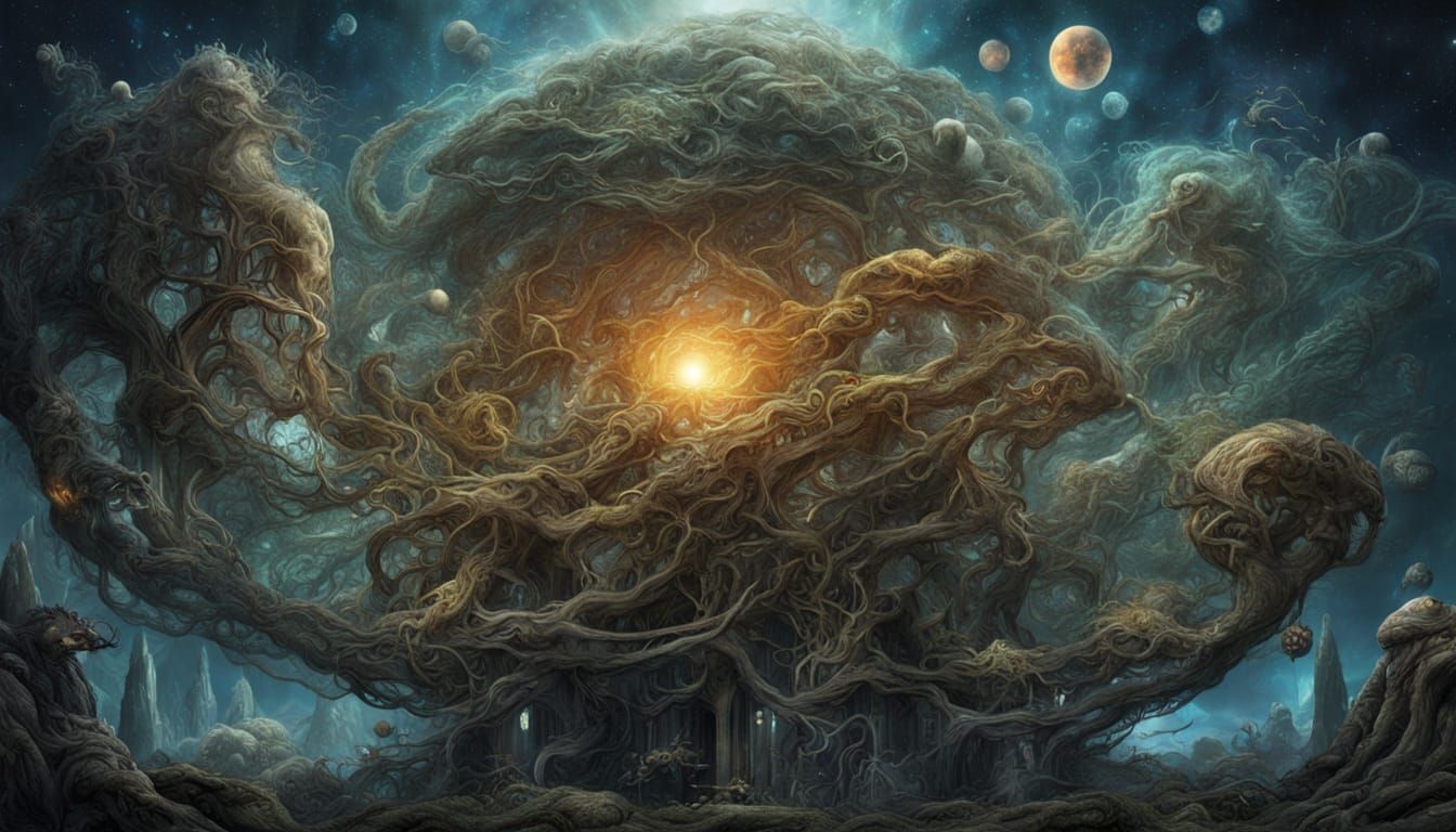 Eldritch Elemental in Cosmic Catastrophe, Detailed Art