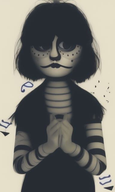 Lucy Loud in Tim Burton Style