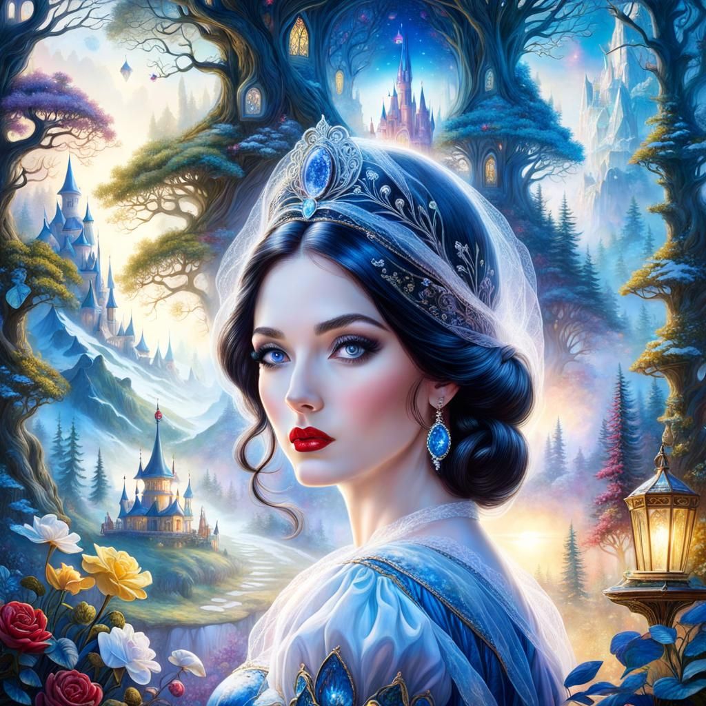 Portrait Snow white in Wonderland