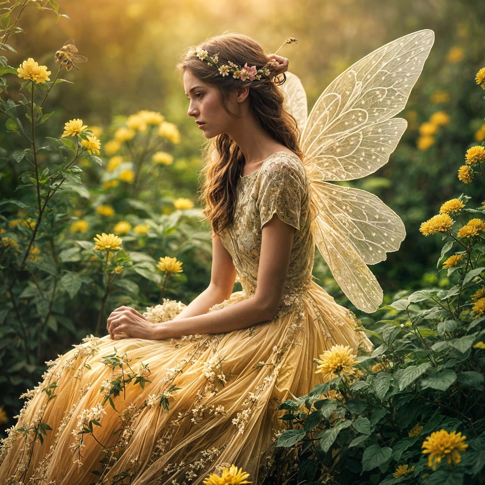 Ethereal Fairy in Pastel Paradise