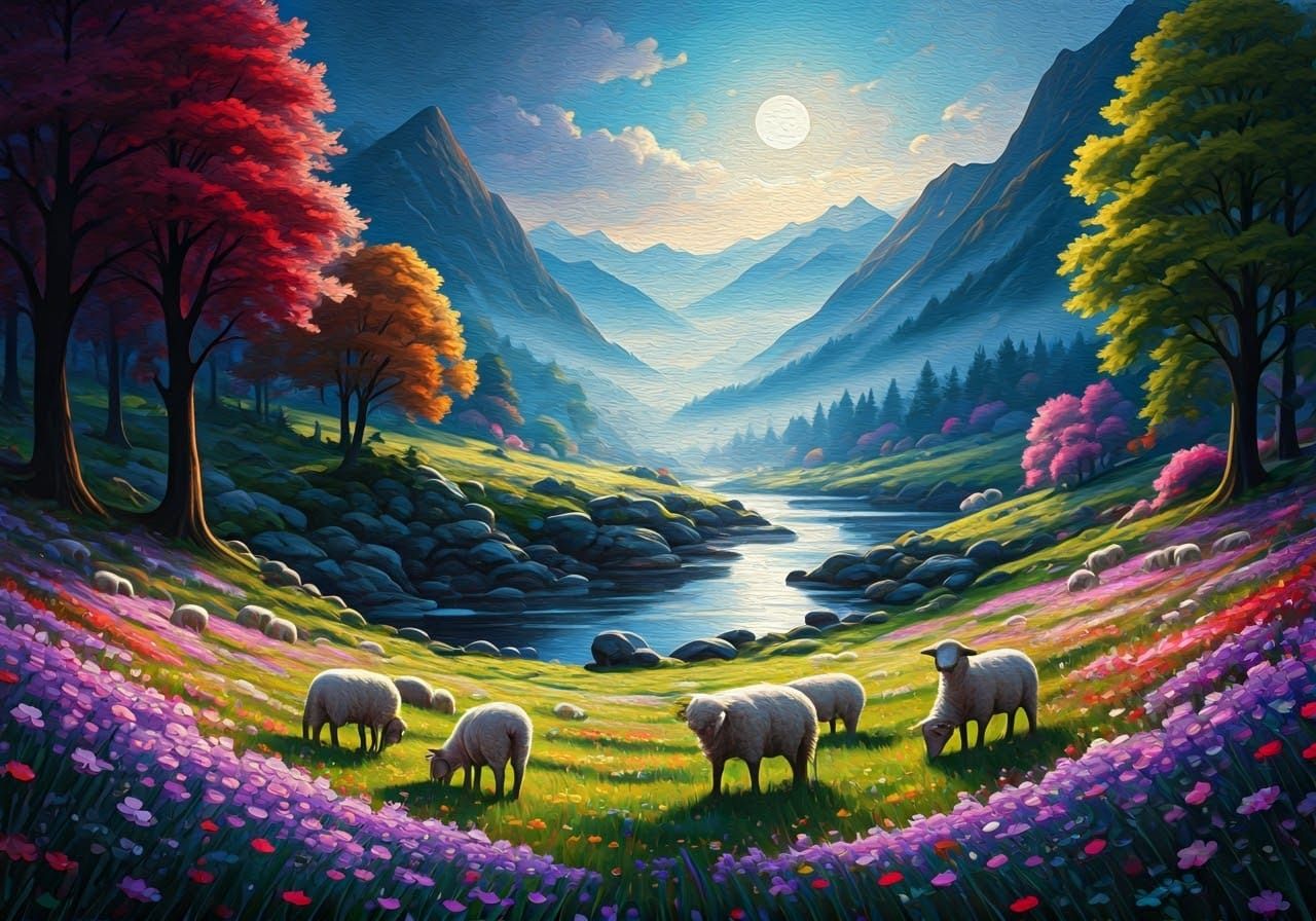 Bucolic landscape