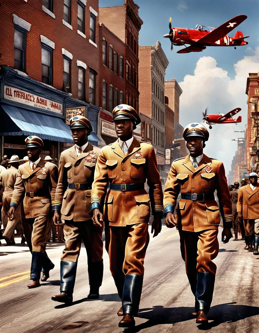 Tuskegee Airmen Parade: 1930s Southern Celebration