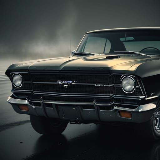 jet black hard top 1967 Chevy Impala intricate details, HDR, beautifully shot, hyperrealistic, sharp focus, 64 megapixel...