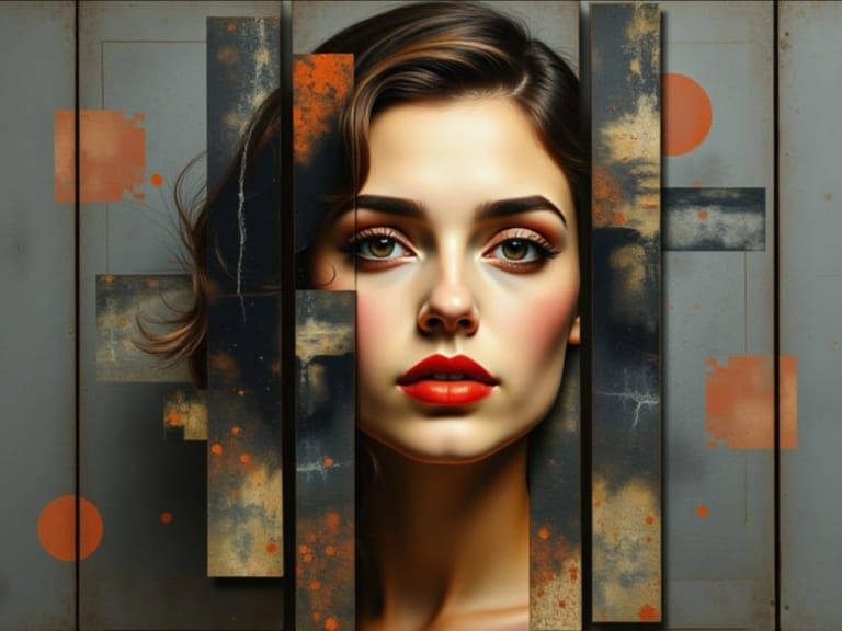 AI-Generated Portrait with Unique Artistic Style