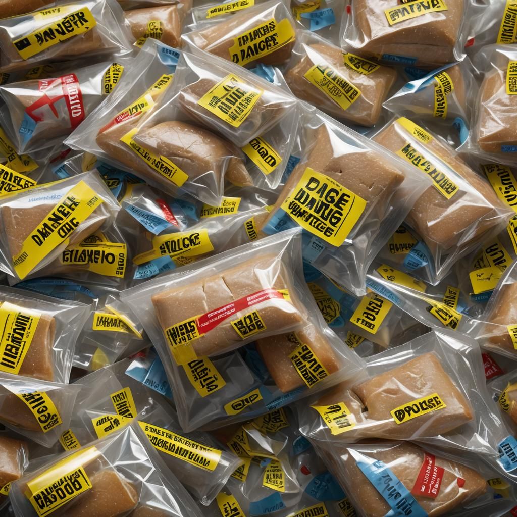 Hyper-Realistic Sandwich Crime Scene in Artstation Style