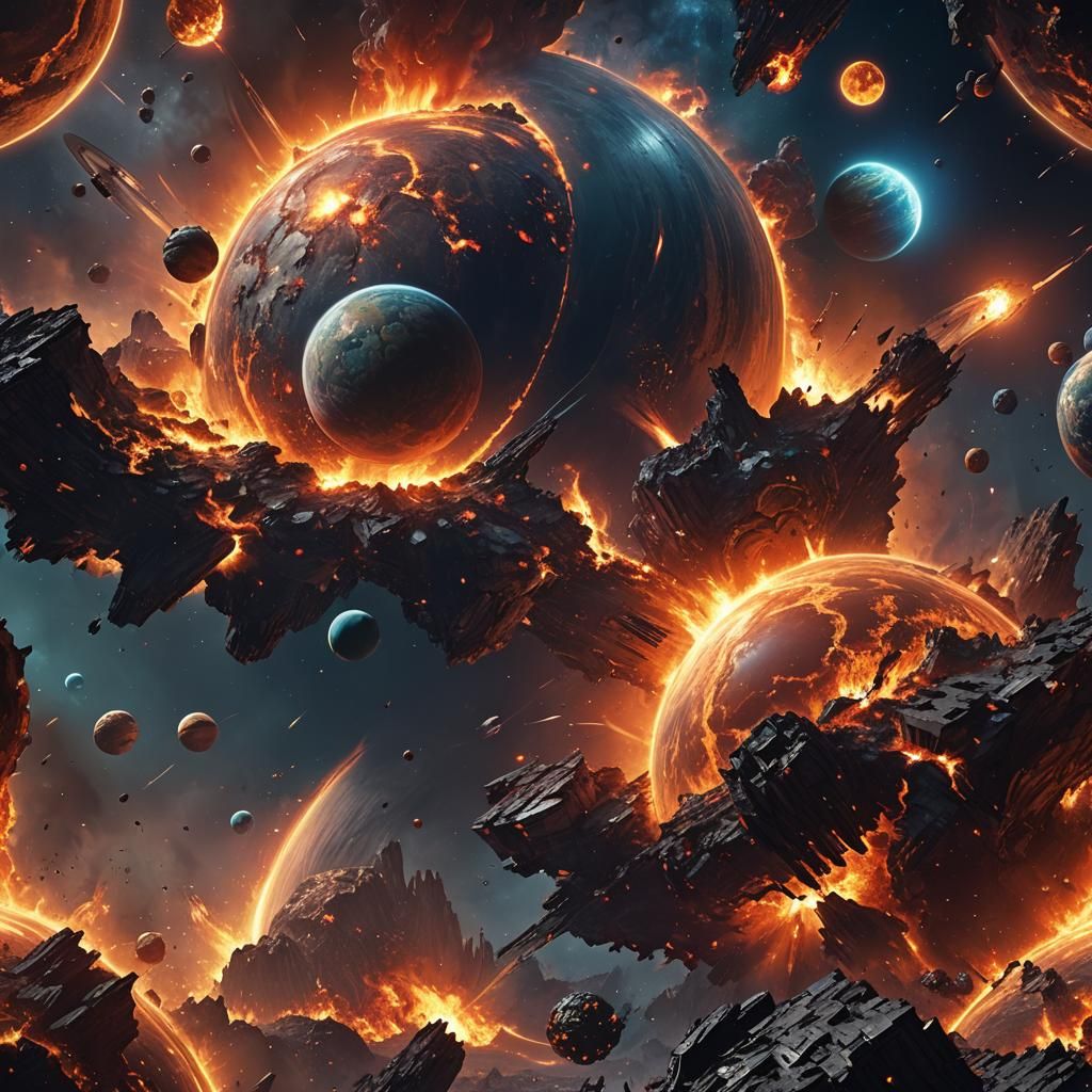 Burning Galaxy: Detailed Matte Painting in Unreal Engine