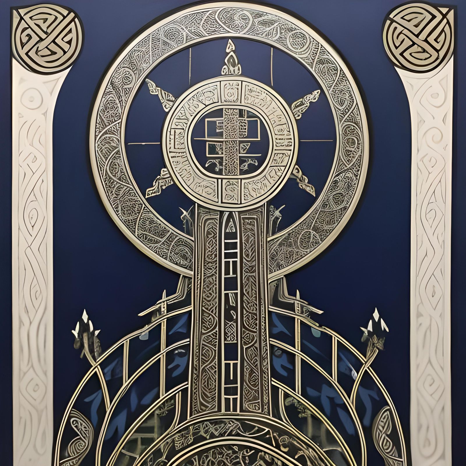 Ogham Script and Symbolic Patterns in Illuminated Manuscript...