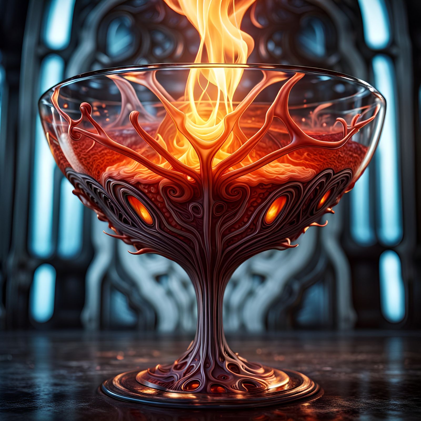 eternal flame cocktail glas